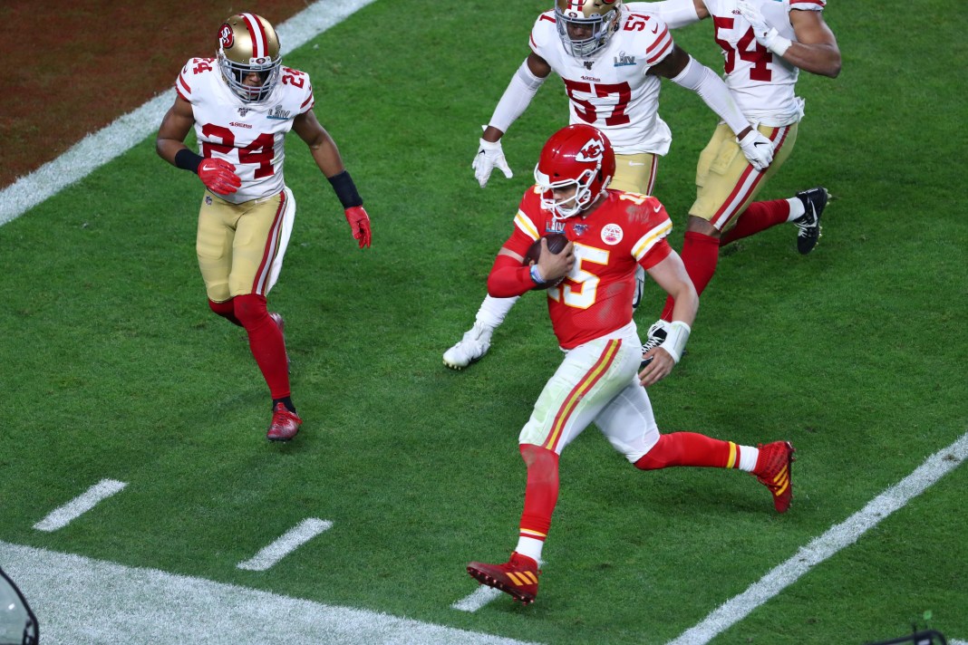NFL: Super Bowl LIV-San Francisco 49ers vs Kansas City Chiefs patrick mahomes 49ers
