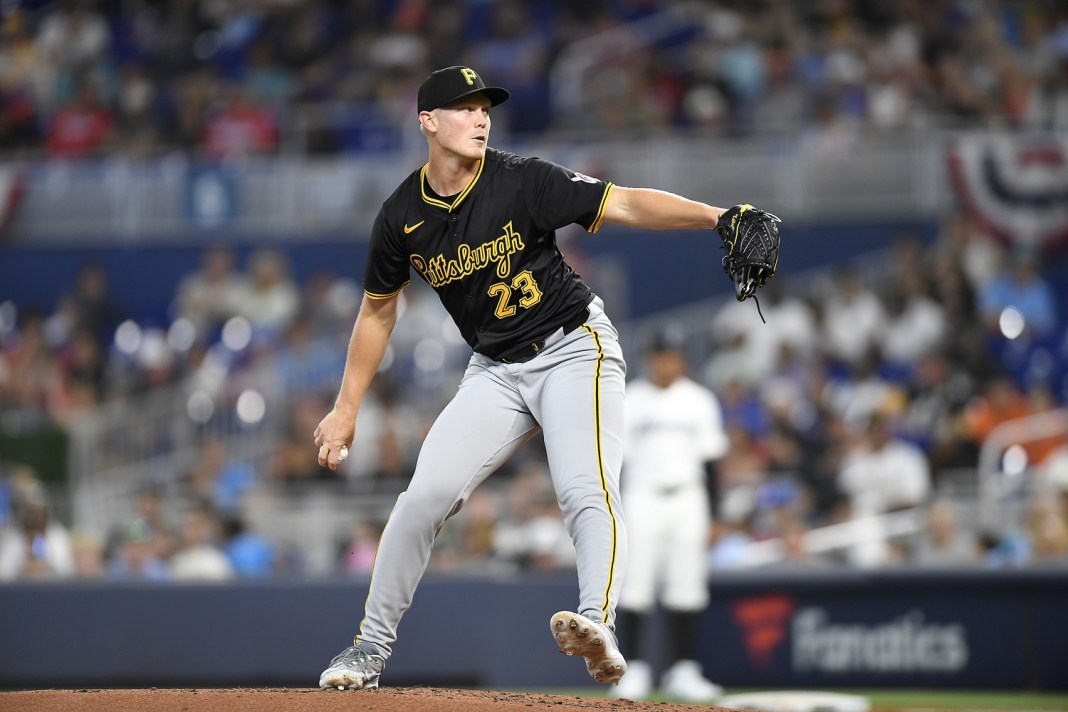 MLB: Pittsburgh Pirates at Miami Marlins mitch keller pittsburgh pirates pitcher