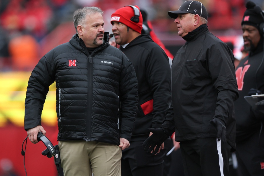 NCAA Football: Iowa at Nebraska matt rhule head coach of the nebraska cornhuskers
