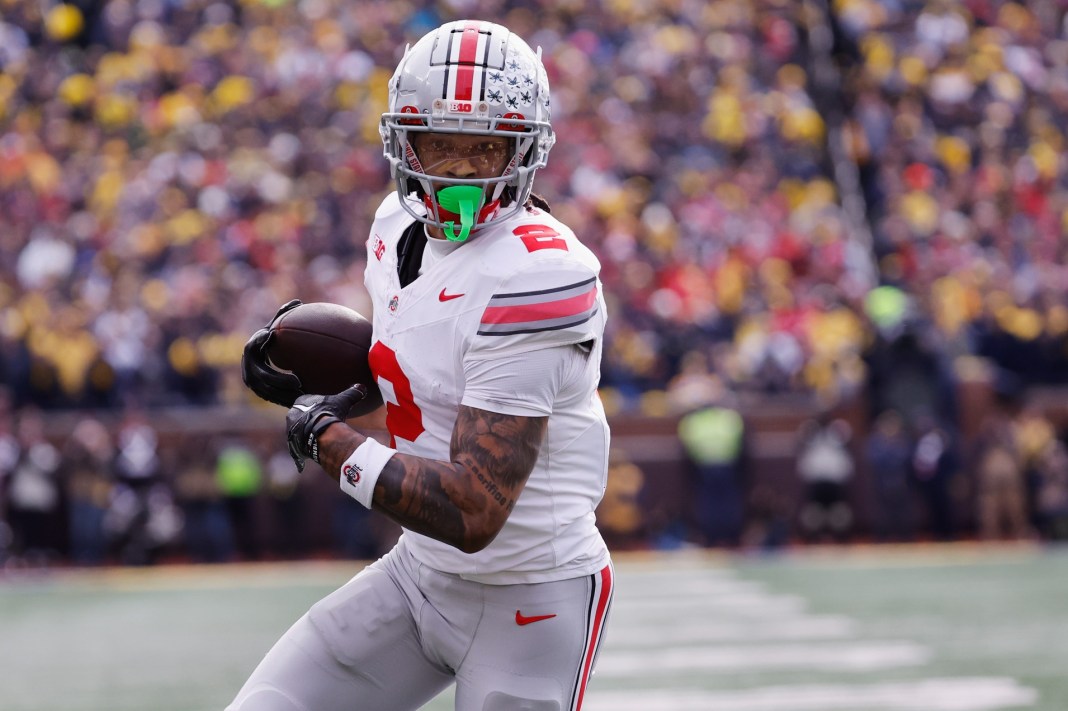 NCAA Football: Ohio State at Michigan ohio state buckeyes wr emeka egbuka