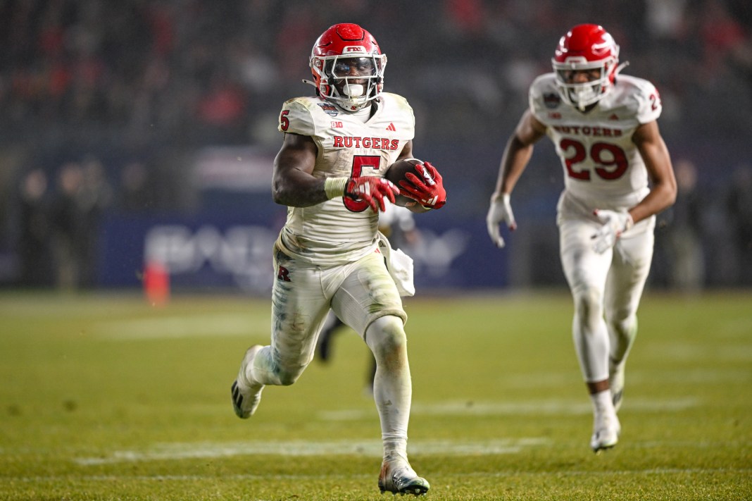 NCAA Football: Pinstripe Bowl-Rutgers at Miami kyle monangi rutgers running back