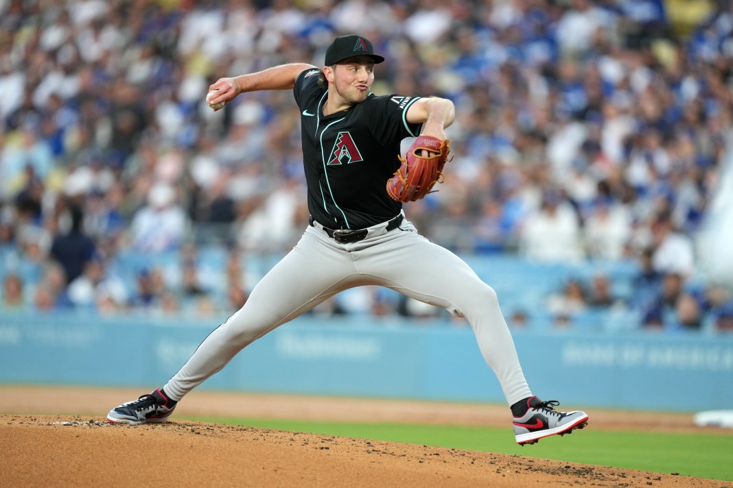 MLB: Arizona Diamondbacks at Los Angeles Dodgers brandon pfaadt diamondbacks vs. twins mlb picks mlb best bets