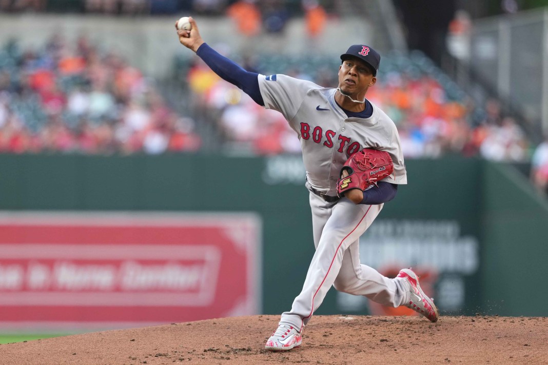 MLB: Boston Red Sox at Baltimore Orioles Boston Red Sox pitcher Brayan Bello (66) delivers a pitch during the first inning of the game against the Baltimore Orioles at Oriole Park at Camden Yards on May 28, 2024.
