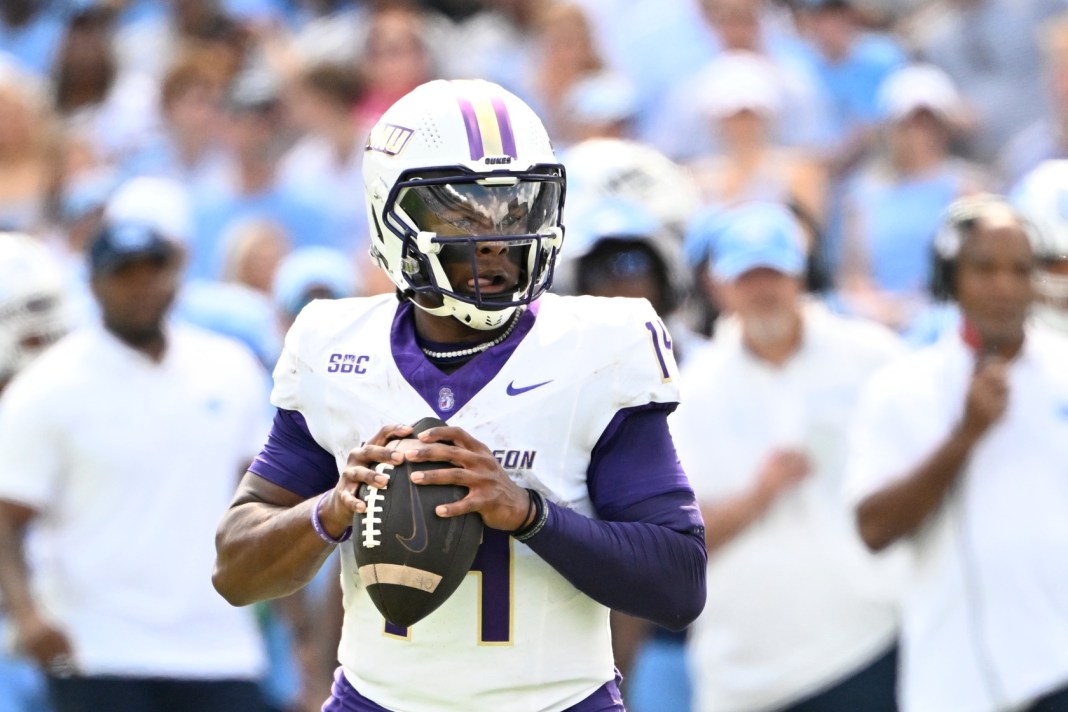 NCAA Football: James Madison at North Carolina james madison vs. texas state week 10 college football picks
