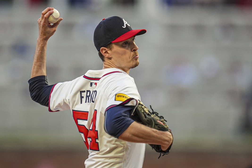 MLB: Miami Marlins at Atlanta Braves Atlanta Braves pitcher Max Fried (54) delivers a pitch during the third inning against the Miami Marlins at Truist Park on April 23, 2024