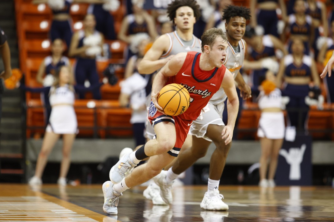 NCAA Basketball: Liberty at Texas-El Paso liberty flames kaden metheny