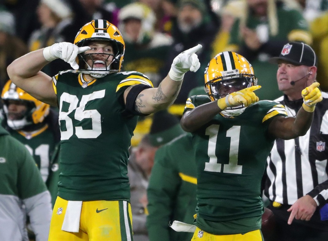 Syndication: The Post-Crescent jayden reed and tucker kraft green bay packers