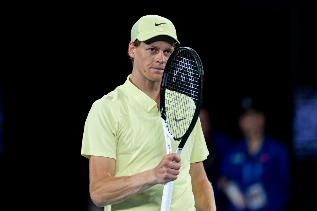 Tennis: Australian Open Jannik Sinner celebrates a point against Marcos Giron at the 2025 Australian Open.