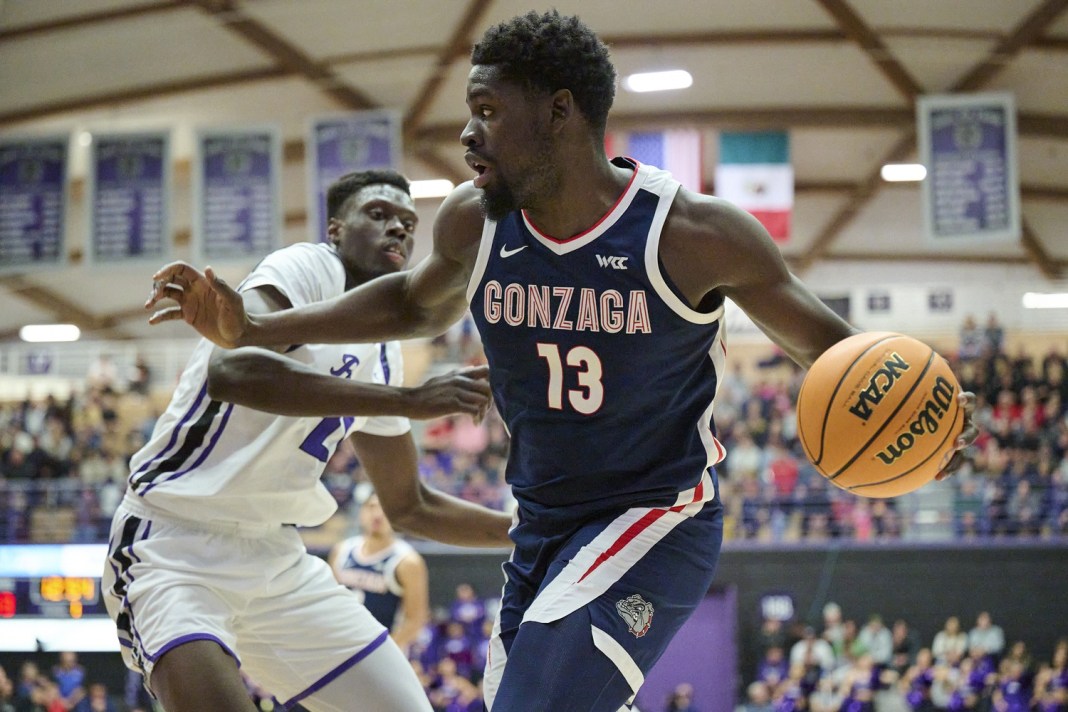 NCAA Basketball: Gonzaga at Portland Graham Ike, Gonzaga, college basketball