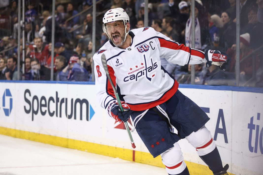 NHL: Washington Capitals at New York Rangers Alex Ovechkin Washington Capitals left wing