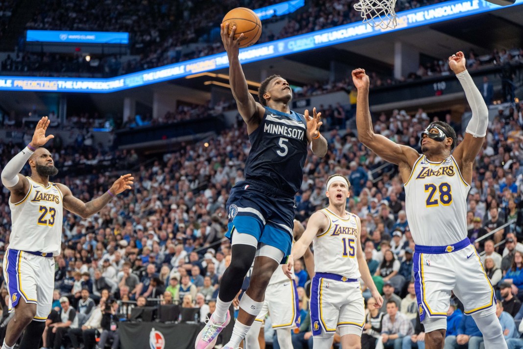 NBA: Playoffs-Los Angeles Lakers at Minnesota Timberwolves Anthony Edwards, Minnesota Timberwolves, NBA