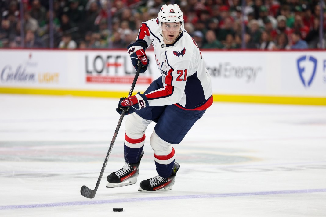 NHL: Washington Capitals at Minnesota Wild Aliaksei Protas Washington Capitals center