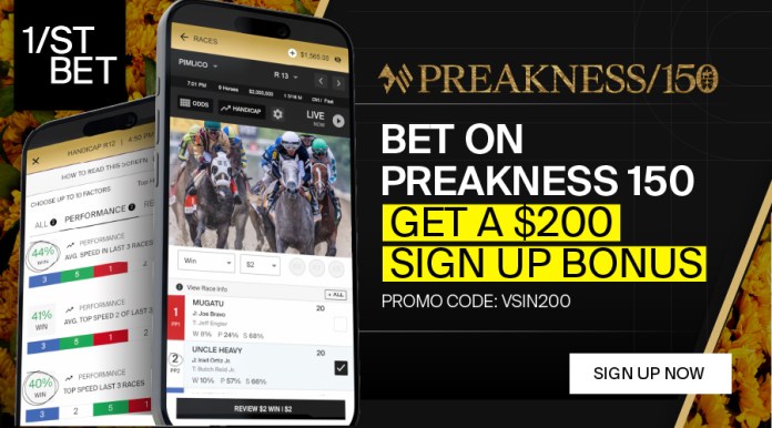 preakness stakes vsin and 1st bet