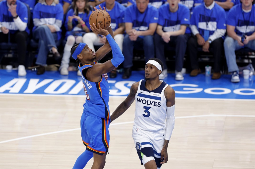 NBA: Playoffs-Minnesota Timberwolves at Oklahoma City Thunder Shai Gilgeous-Alexander, Oklahoma City Thunder, NBA
