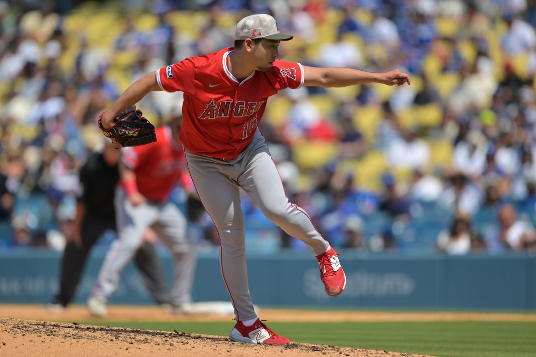 yusei kikuchi los angeles angels pitcher