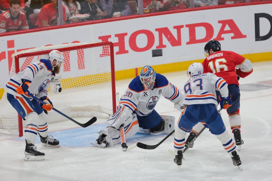NHL: Stanley Cup Final-Edmonton Oilers at Florida Panthers Calvin Pickard, Edmonton Oilers, Florida Panthers, NHL