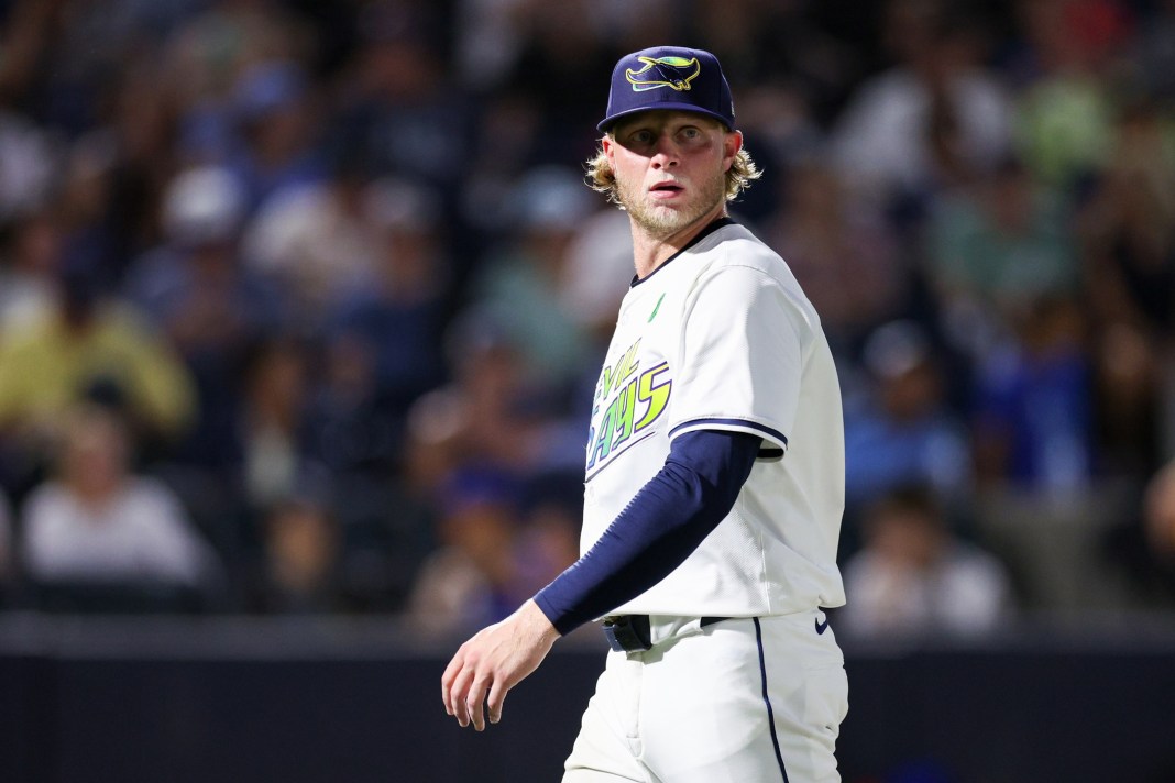 MLB: Toronto Blue Jays at Tampa Bay Rays shane baz tampa bay rays pitcher