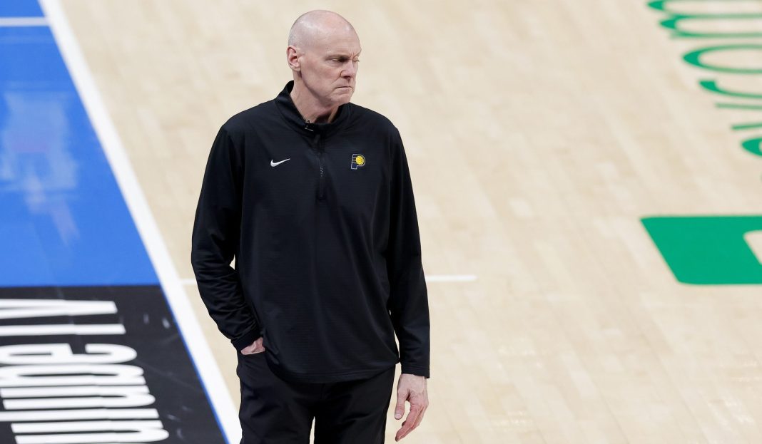 Pacers head coach Rick Carlisle looks on against the Thunder during Game 2 of the 2024-25 NBA Finals.