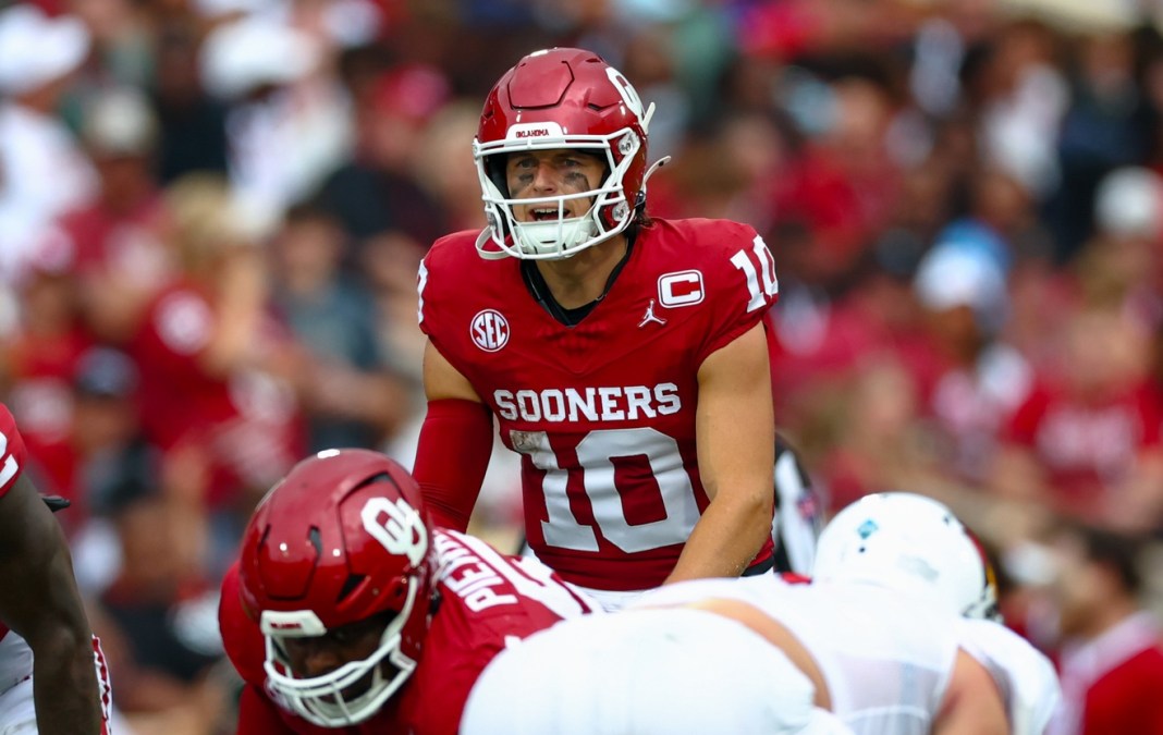 NCAA Football: Illinois State at Oklahoma John Mateer, Oklahoma Sooners, college football