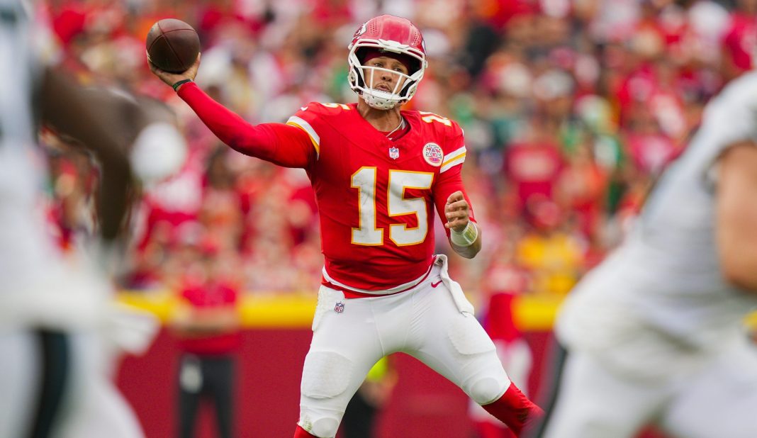 NFL: Philadelphia Eagles at Kansas City Chiefs patrick mahomes kansas city chiefs average joe contest