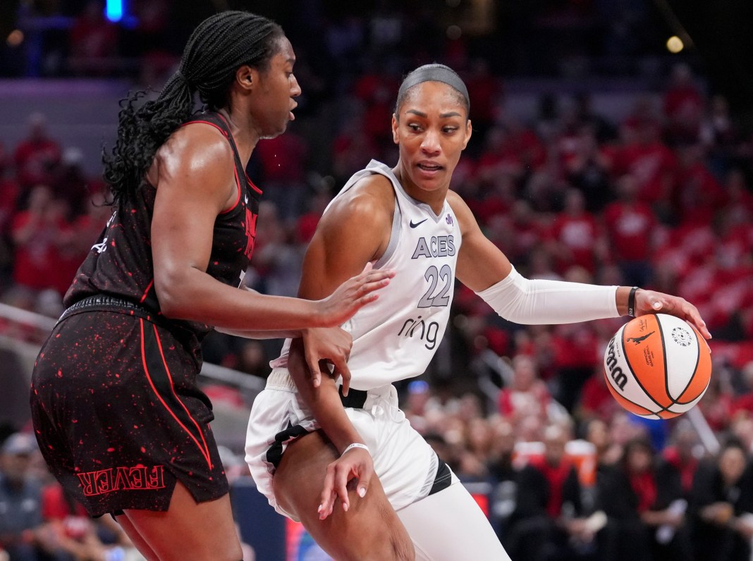 a'ja collins, las vegas aces, wnba