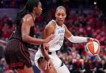 WNBA Picks, Odds, and Previews for September 30 a'ja collins, las vegas aces, wnba