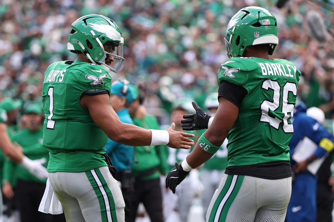 Jalen Hurts, Sawuon Barkley, Philadelphia Eagles