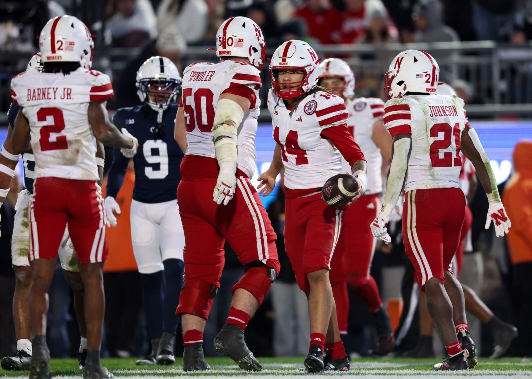 NCAA Football: Nebraska at Penn State tj lateef nebraska cornhuskers week 14 college football picks