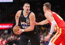NBA Picks & Predictions Today (Dec. 15): Best Bets on Sides & Totals Nuggets star Nikola Jokic looks to make a play against the Hawks during the 2025-26 NBA season.